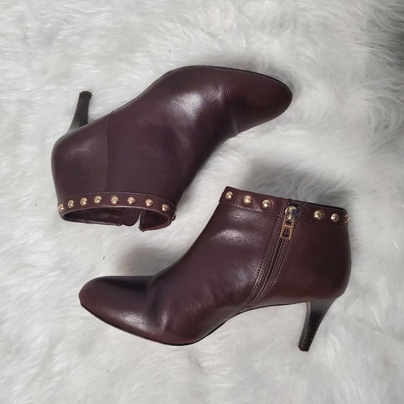 Coach Brown A00310 Holiday Soft Shine Chestnut Leather Boots/Booties, 7 - Picture 2 of 10